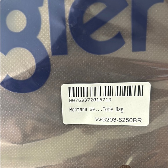 Wrangler Brown Tote with Gold Logo - Picture 2 of 5